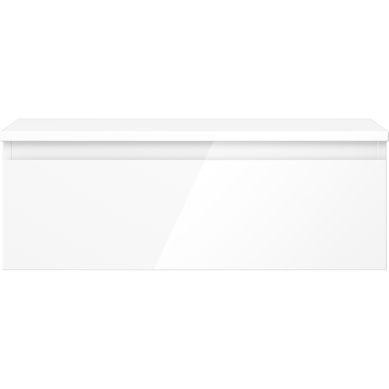 Mexen Orio armario de baño bajo lavabo 70 cm con encimera, 1 cajón, blanco brillo - 91A10-07023-1-BFC00