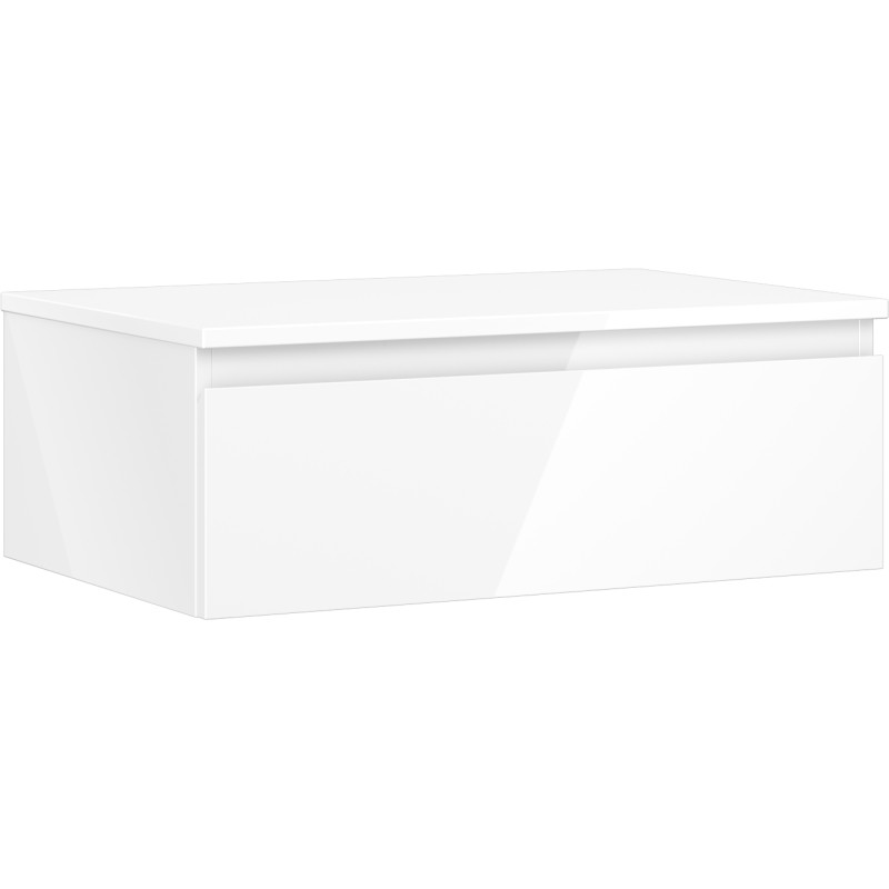 Mexen Orio vannitoakapp valamu alla 70 cm, lauaga, 1 sahtel, valge läige - 91A10-07023-1-BFC00