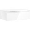 Mexen Orio Badezimmerunterschrank 70 cm mit Arbeitsplatte, 1 Schublade, weiß glänzend - 91A10-07023-1-BFC00
