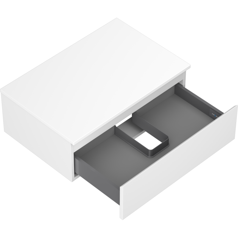 Mexen Orio mobile da bagno sottolavabo 70 cm con piano, 1 cassetto, bianco opaco - 91A10-07023-1-BFC01