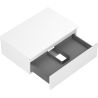 Mexen Orio meuble de salle de bain sous-vasque 70 cm avec plateau, 1 tiroir, blanc mat - 91A10-07023-1-BFC01