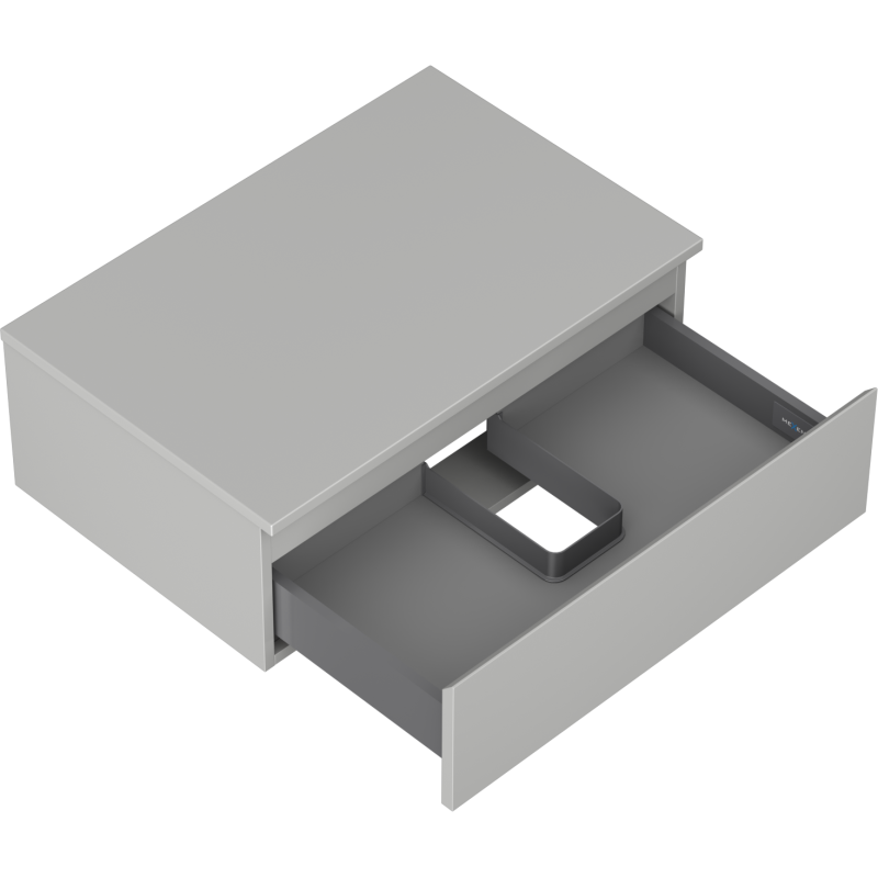 Mexen Orio armoire de salle de bain sous vasque 70 cm avec plateau, 1 tiroir, gris mat - 91A10-07023-1-BFC62