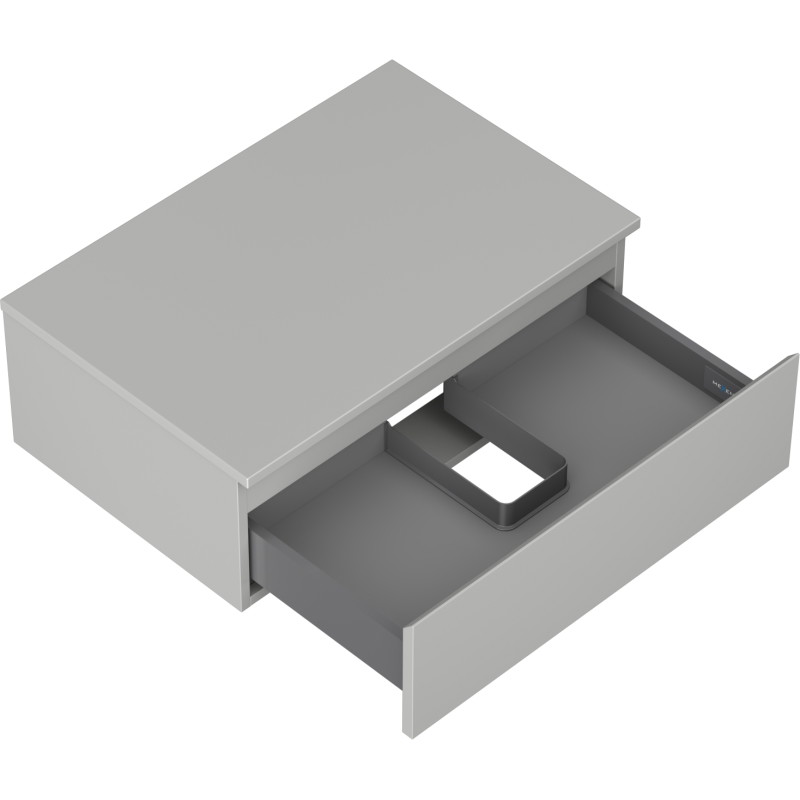 Mexen Orio vannitoakapp valamu alla 70 cm lauaga, 1 sahtel, hall matt - 91A10-07023-1-BFC62