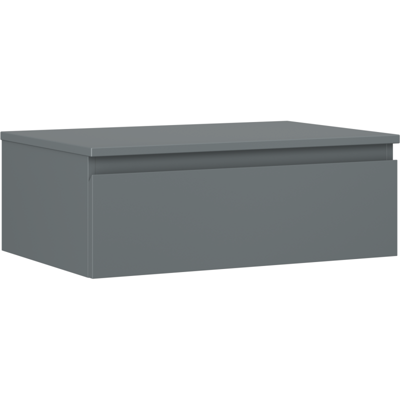 Mexen Orio badkamerkastje voor wastafel 70 cm met blad, 1 lade, mat grafiet - 91A10-07023-1-BFC66