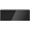 Mexen Orio mueble de baño bajo lavabo de 70 cm con encimera, 1 cajón, negro brillante - 91A10-07023-1-BFC70