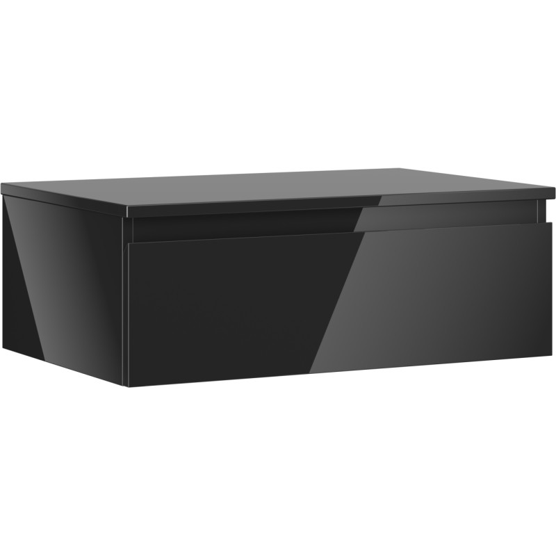 Mexen Orio vannitoakapp valamu alune 70 cm lauaga, 1 sahtel, must läige - 91A10-07023-1-BFC70