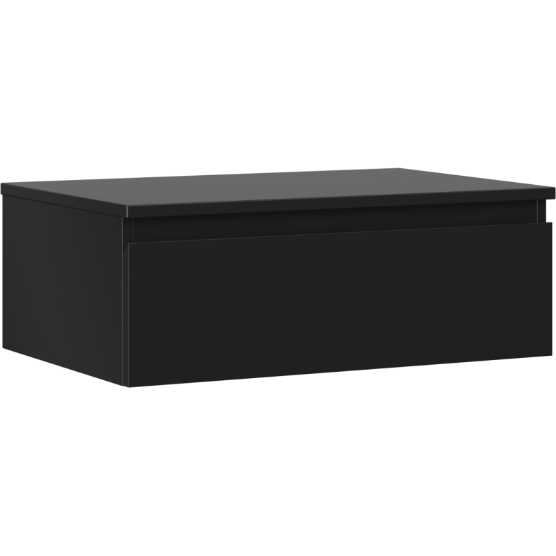 Mexen Orio Badezimmerschrank unter dem Waschbecken 70 cm mit Arbeitsplatte, 1 Schublade, schwarz matt - 91A10-07023-1-BFC71