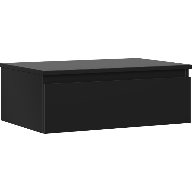 Mexen Orio vannitoa valamu alus 70 cm, lauaplaadiga, 1 sahtel, must matt - 91A10-07023-1-BFC71