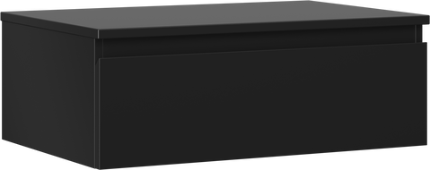 Mexen Orio mobile bagno sottolavabo 70 cm con piano, 1 cassetto, nero opaco - 91A10-07023-1-BFC71