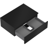 Mexen Orio Badezimmerschrank unter dem Waschbecken 70 cm mit Arbeitsplatte, 1 Schublade, schwarz matt - 91A10-07023-1-BFC71