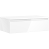 Mexen Orio Badezimmerschrank für Waschtisch 80 cm mit Platte, 1 Schublade, weiß glänzend - 91A10-08023-1-BFC00