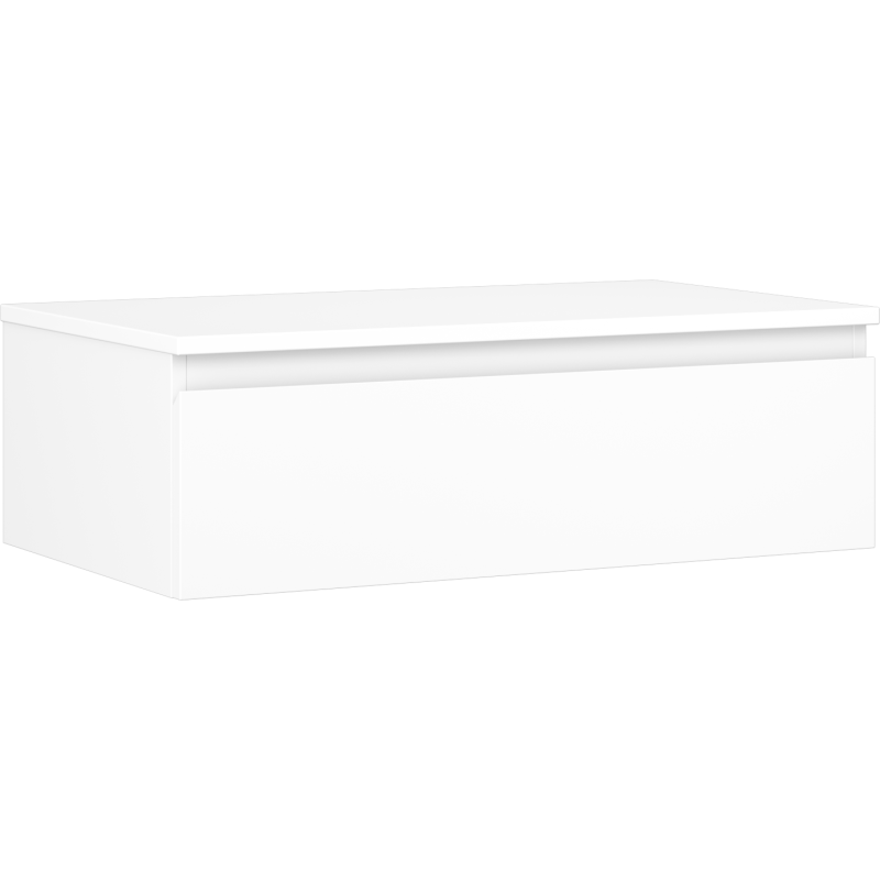 Mexen Orio armário de casa de banho de 80 cm com bancada, 1 gaveta, branco mate - 91A10-08023-1-BFC01