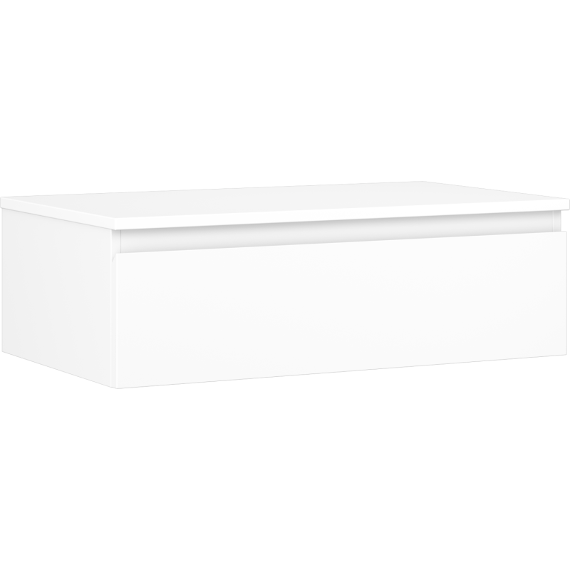 Mexen Orio Badezimmer-Unterschrank 80 cm mit Arbeitsplatte, 1 Schublade, weiß matt - 91A10-08023-1-BFC01