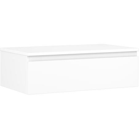 Mexen Orio Badezimmer-Unterschrank 80 cm mit Arbeitsplatte, 1 Schublade, weiß matt - 91A10-08023-1-BFC01