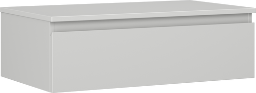 Mexen Orio badkamerkast onder de wastafel 80 cm met blad, 1 lade, grijs mat - 91A10-08023-1-BFC62