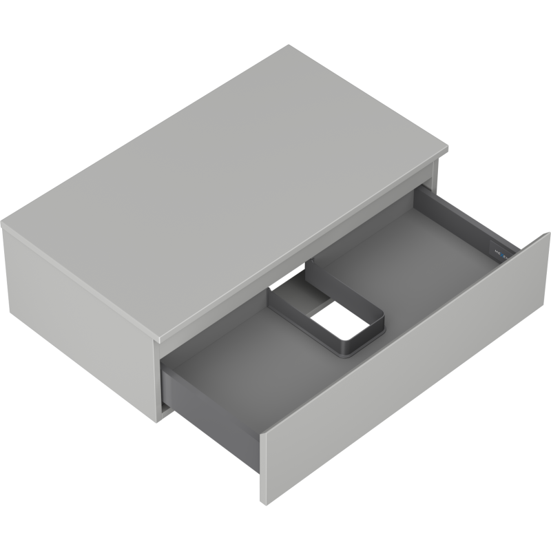 Mexen Orio mobile da bagno per lavabo 80 cm con piano, 1 cassetto, grigio opaco - 91A10-08023-1-BFC62