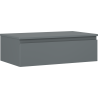 Mexen Orio Badezimmerschrank 80 cm mit Arbeitsplatte, 1 Schublade, matt Graphit - 91A10-08023-1-BFC66