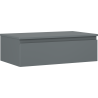 Mexen Orio szafka łazienkowa podumywalkowa 80 cm z blatem, 1 szuflada, grafit mat - 91A10-08023-1-BFC66