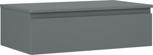 Mexen Orio Badeschrak ënner dem Waschbecken 80 cm mat Arbeitsplatte, 1 Tirang, Matte Grafit - 91A10-08023-1-BFC66