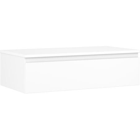 Mexen Orio badkamermeubel onder wastafel 90 cm met blad, 1 lade, wit mat - 91A10-09023-1-BFC01