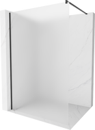 Mexen Kioto zidna ploča za tuširanje Walk-in 110 x 200 cm, matirano 8 mm, crna - 800-110-101-70-30
