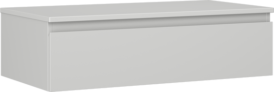 Mexen Orio mobiletto del bagno sotto lavabo 90 cm con piano, 1 cassetto, grigio opaco - 91A10-09023-1-BFC62