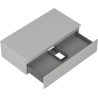 Mexen Orio Badezimmerschrank unter dem Waschbecken 90 cm mit Arbeitsplatte, 1 Schublade, graumatt - 91A10-09023-1-BFC62