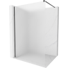 Mexen Kioto douchewand Walk-in 120 x 200 cm, ijsmat 8 mm, zwart - 800-120-101-70-30