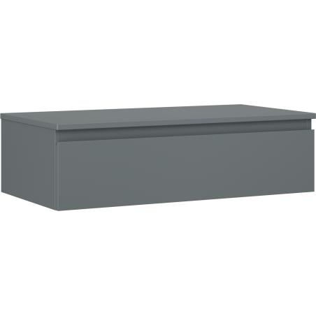 Mexen Orio Badezimmerschrank 90 cm mit Arbeitsplatte, 1 Schublade, Graphit matt - 91A10-09023-1-BFC66