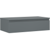 Mexen Orio Badezimmerschrank 90 cm mit Arbeitsplatte, 1 Schublade, Graphit matt - 91A10-09023-1-BFC66