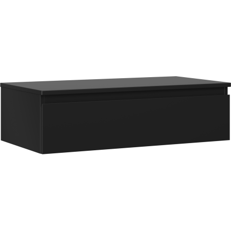 Mexen Orio badkamerkast onder de wastafel 90 cm met blad, 1 lade, zwart mat - 91A10-09023-1-BFC71