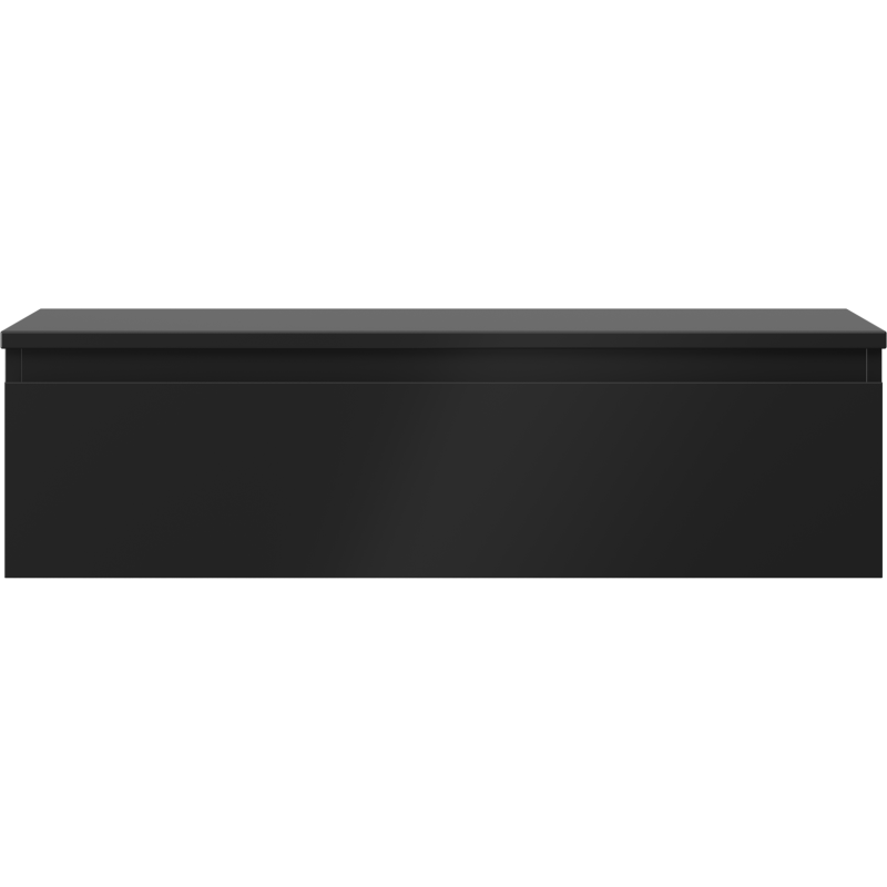 Mexen Orio bathroom cabinet 90 cm with countertop, 1 drawer, matte black - 91A10-09023-1-BFC71