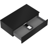 Mexen Orio Badezimmer-Unterschrank 90 cm mit Arbeitsplatte, 1 Schublade, schwarz matt - 91A10-09023-1-BFC71