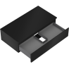 Mexen Orio meuble de salle de bain sous lavabo 90 cm avec plateau, 1 tiroir, noir mat - 91A10-09023-1-BFC71