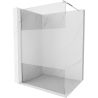 Mexen Kioto Duschwand Walk-in 70 x 200 cm, Transparent/Mattglas 8 mm, Chrom - 800-070-101-01-35