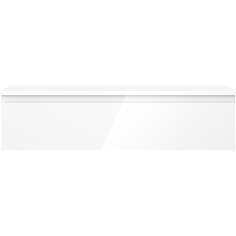 Mexen Orio armario de baño bajo lavabo 100 cm con encimera, 1 cajón, blanco brillante - 91A10-10023-1-BFC00