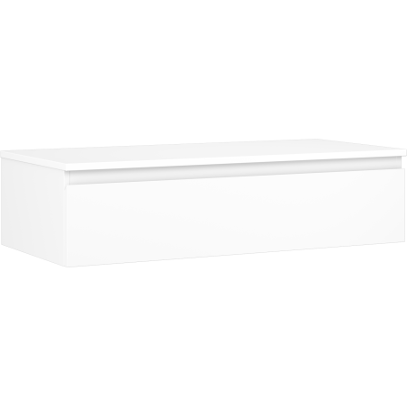 Mexen Orio Badezimmerschrank unter dem Waschbecken 100 cm mit Arbeitsplatte, 1 Schublade, weiß matt - 91A10-10023-1-BFC01