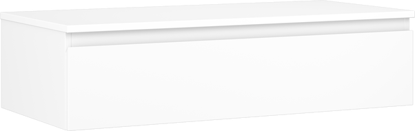 Mexen Orio badrumsskåp under tvättställ 100 cm med bänkskiva, 1 låda, vit matt - 91A10-10023-1-BFC01