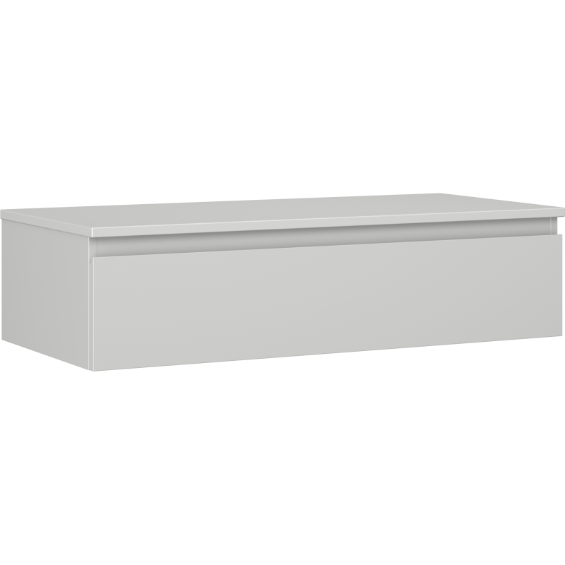 Mexen Orio badkamerkastje onder wastafel 100 cm met blad, 1 lade, grijs mat - 91A10-10023-1-BFC62