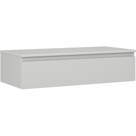 Mexen Orio Badezimmerschrank 100 cm mit Arbeitsplatte, 1 Schublade, grau matt - 91A10-10023-1-BFC62