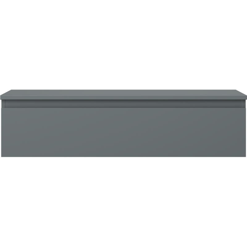 Mexen Orio Badezimmerunterschrank 100 cm mit Platte, 1 Schublade, mattes Graphit - 91A10-10023-1-BFC66