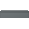 Mexen Orio Badezimmerunterschrank 100 cm mit Platte, 1 Schublade, Graphit Matt - 91A10-10023-1-BFC66