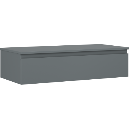 Mexen Orio 100 cm Under-Sink Bathroom Cabinet with Countertop, 1 Drawer, Matte Graphite - 91A10-10023-1-BFC66