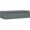 Mexen Orio Badezimmerunterschrank 100 cm mit Platte, 1 Schublade, Graphit Matt - 91A10-10023-1-BFC66