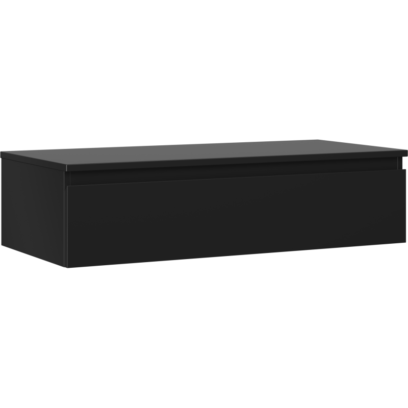 Mexen Orio badkamerkastje onder de wastafel 100 cm met blad, 1 lade, zwart mat - 91A10-10023-1-BFC71