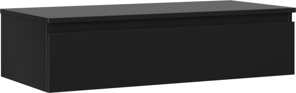 Mexen Orio mueble de baño para lavabo de 100 cm con encimera, 1 cajón, negro mate - 91A10-10023-1-BFC71