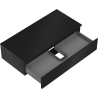 Mexen Orio Badezimmerschrank unter dem Waschbecken 100 cm mit Arbeitsplatte, 1 Schublade, Schwarz matt - 91A10-10023-1-BFC71