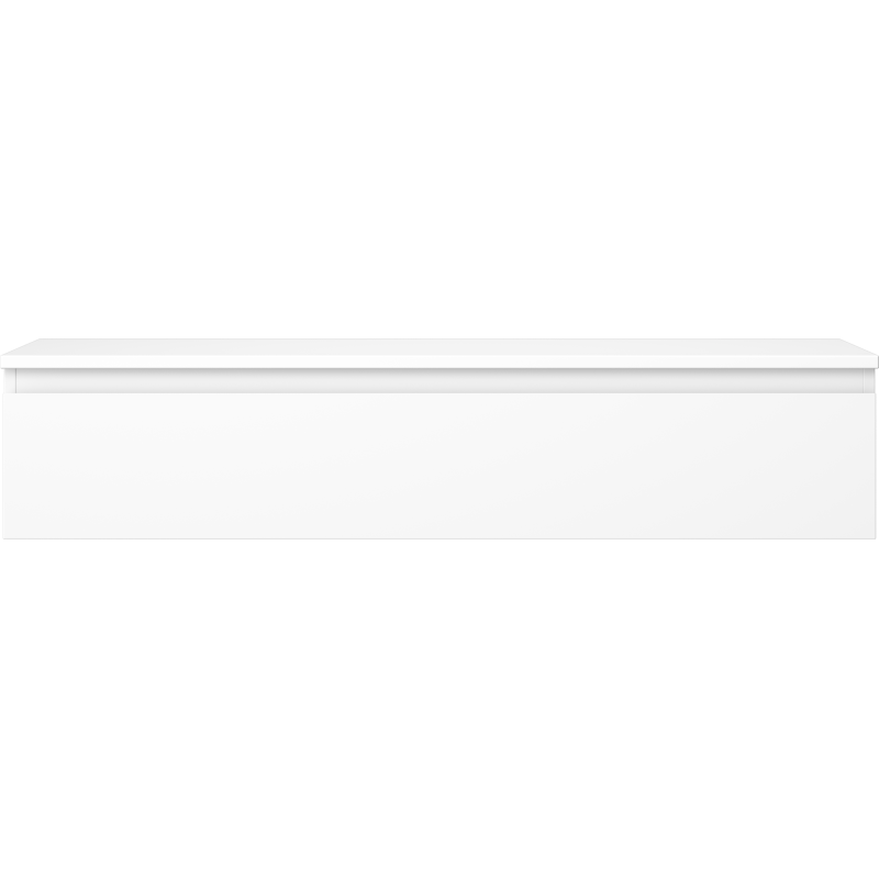 Mexen Orio 120 cm bathroom cabinet with countertop, 1 drawer, white matte - 91A10-12023-1-BFC01