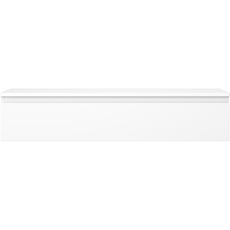 Mexen Orio gabinete de baño bajo lavabo 120 cm con encimera, 1 cajón, blanco mate - 91A10-12023-1-BFC01