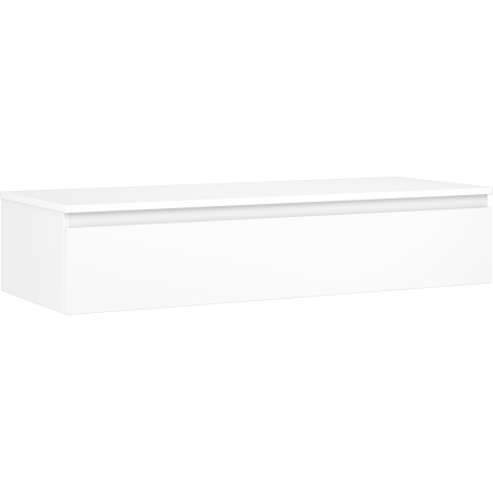 Mexen Orio Badezimmerschrank für Waschtisch 120 cm mit Arbeitsplatte, 1 Schublade, weiß matt - 91A10-12023-1-BFC01